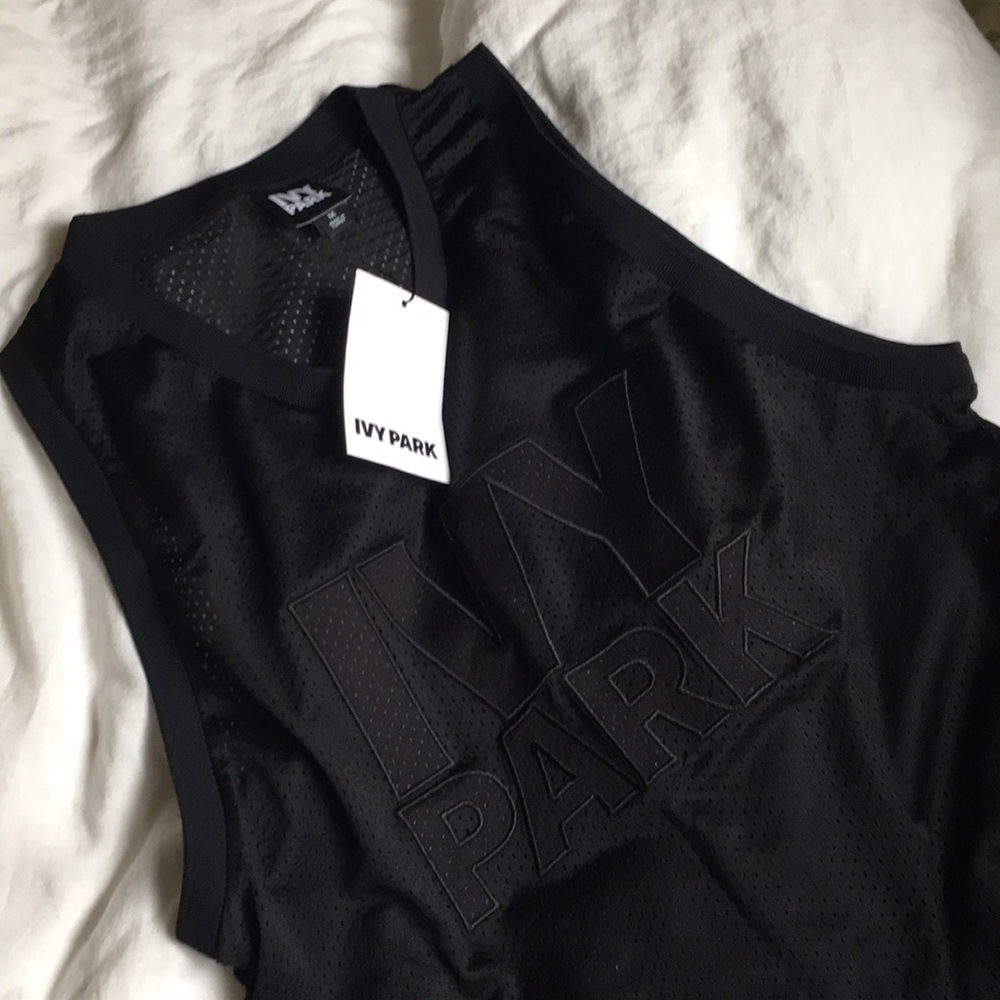 Ivy Park black mesh jersey